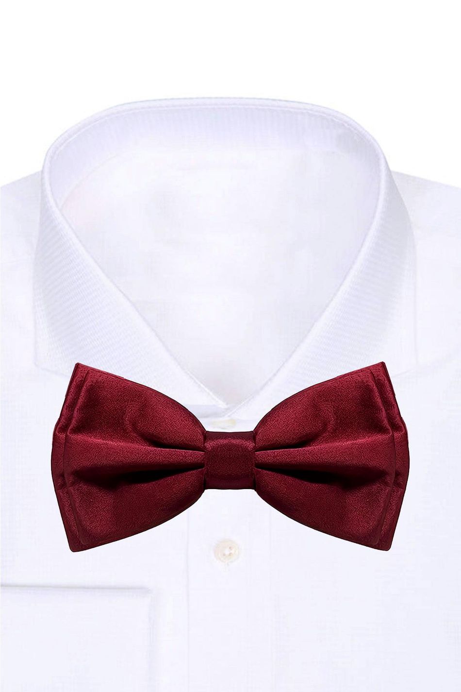 Bordo Ayarlanabilir Saten Çocuk ve Bebek Papyonu