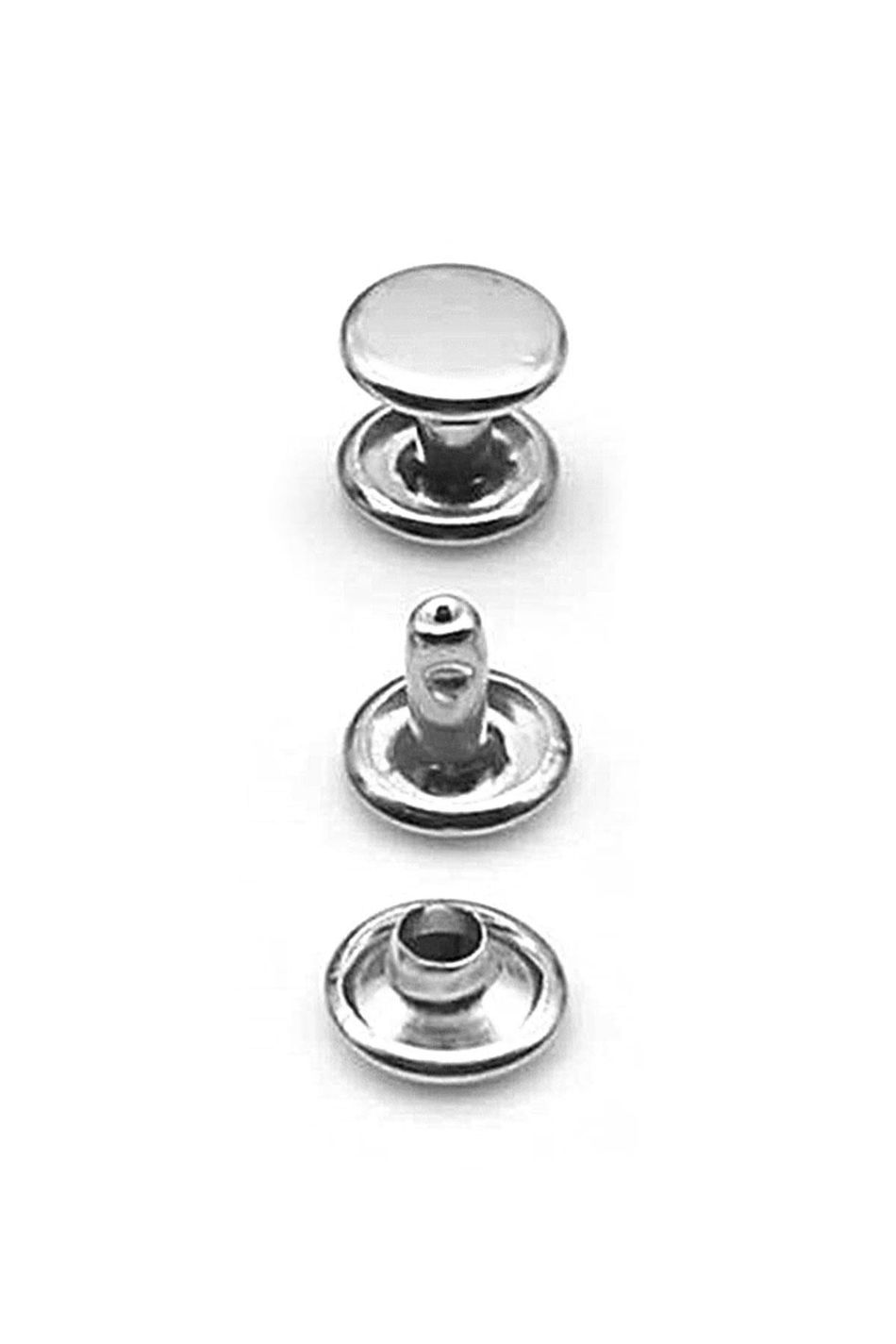 5 MM 00 No Gümüş Renk Perçin Rivet 30 Adet