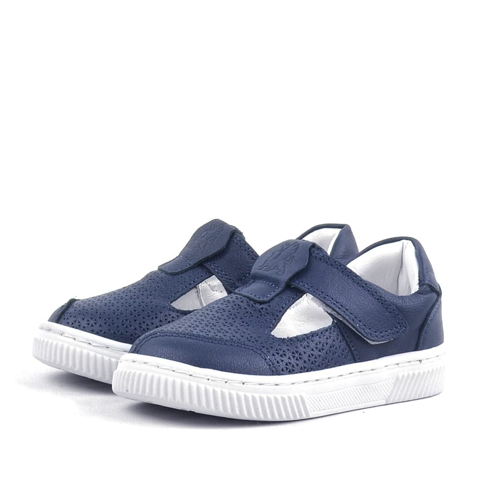 Rakerplus Bheem Hakiki Deri Lacivert Cırtlı Bebek Sneaker Sandalet