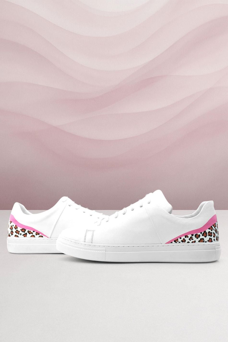 Rakerplus Tbons Özel Tasarım Beyaz Hakiki Deri Kadın Bağcıklı Sneaker Ayakkabı