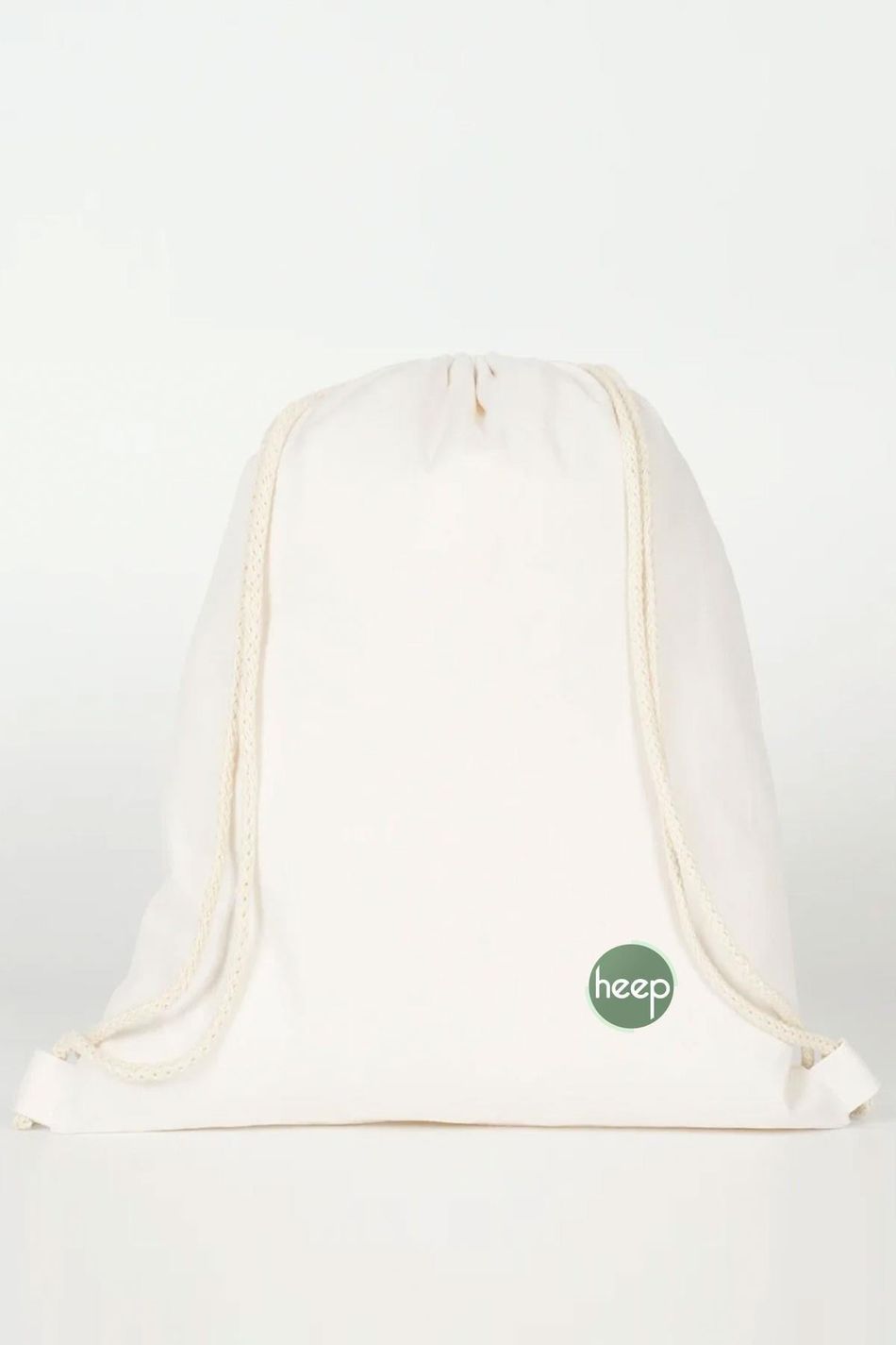 Heep Krem 35x40 cm Unisex Ham Bez Büzgülü Sırt Ayakkabı Çantası