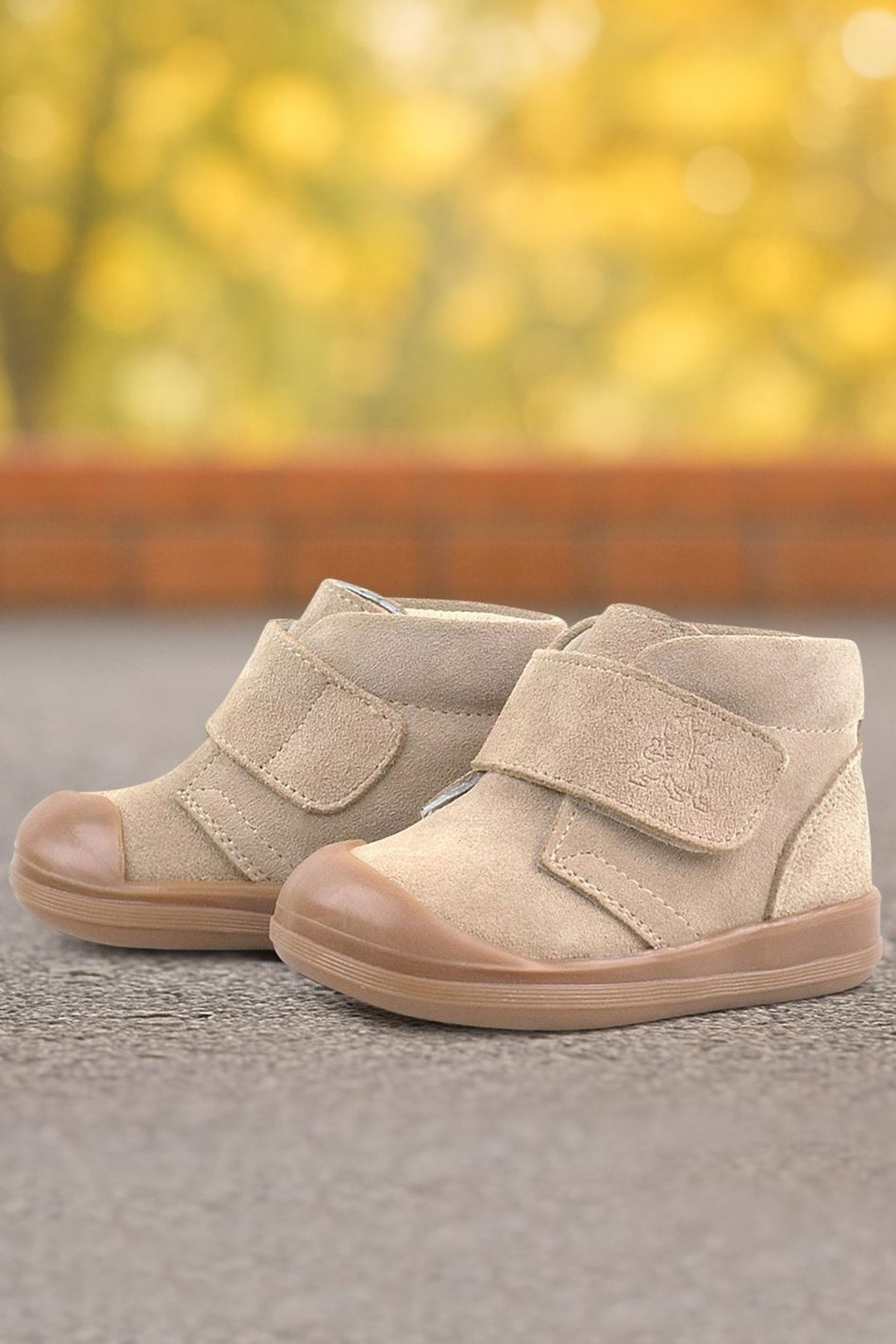 Rakerplus Yoohoo Hakiki Deri Vizon Cırtlı Unisex Bebek Bot