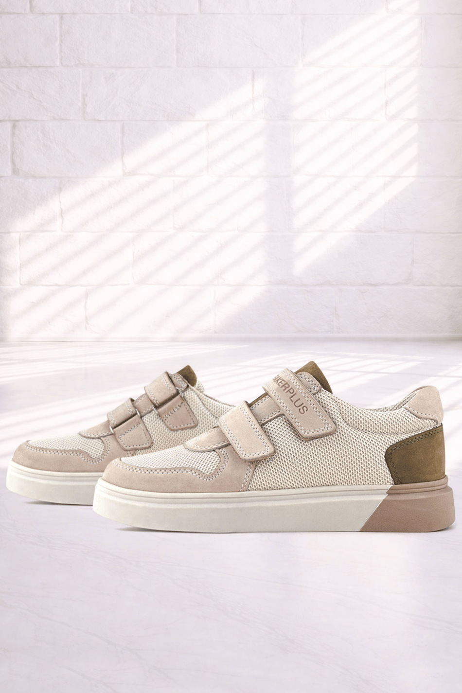 Rakerplus Hakiki Deri Nubuk Çift Cırtlı Çocuk Sneaker Spor Ayakkabı