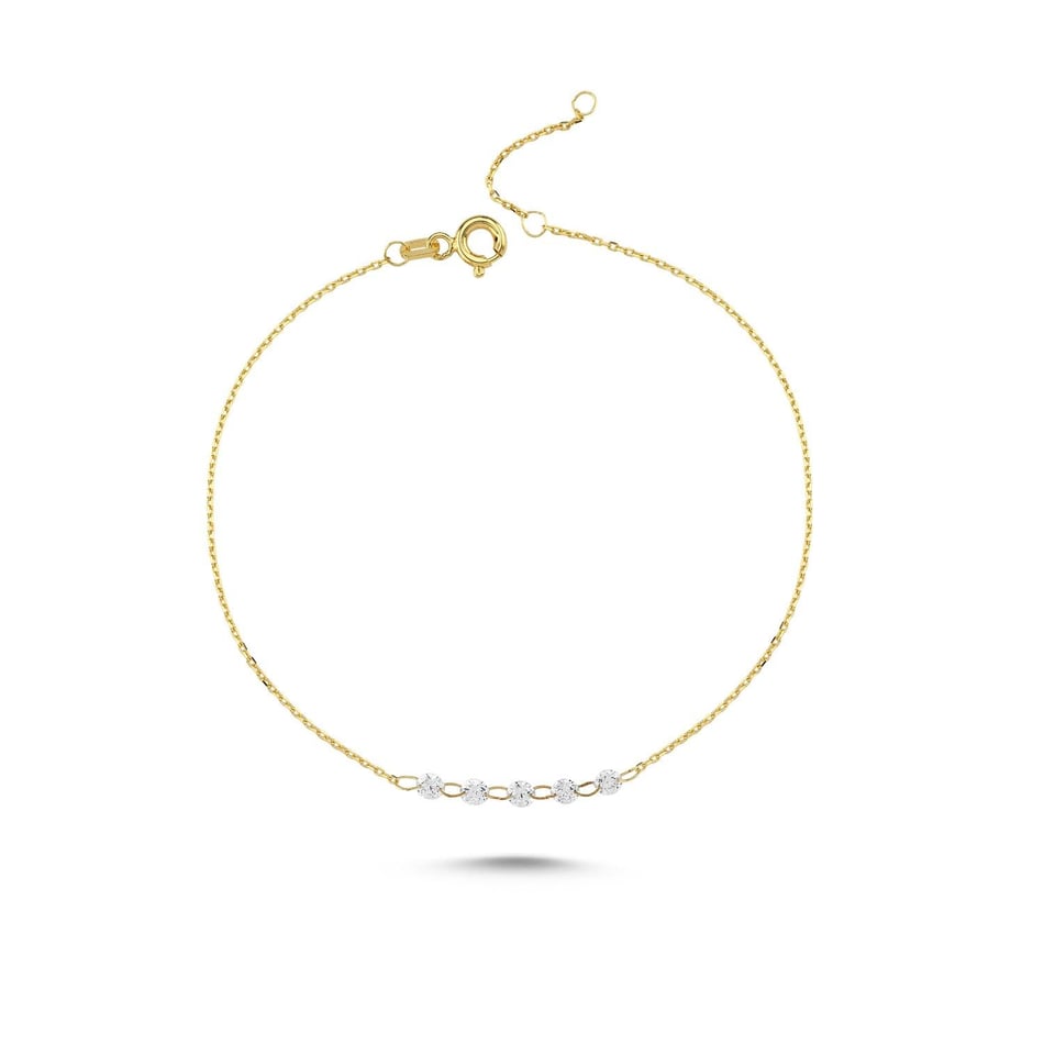Dancing Tiny Five Diamond Bracelet