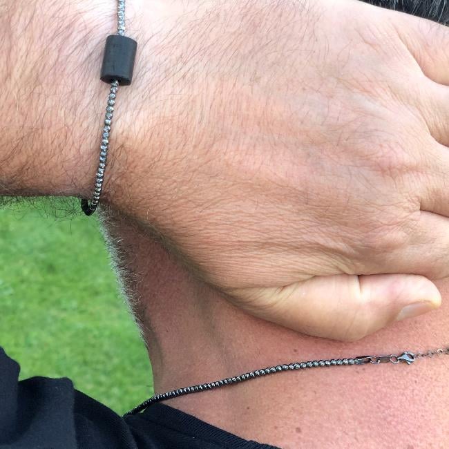 ECCE Dorika   Abanoz Erkek Bileklik