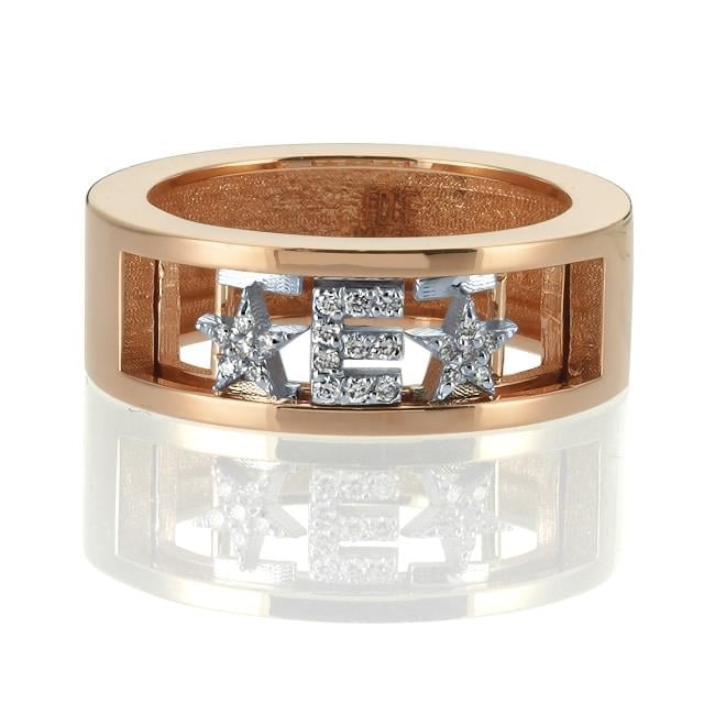 ECCE Pırlantalı Hareketli Harf Yüzük