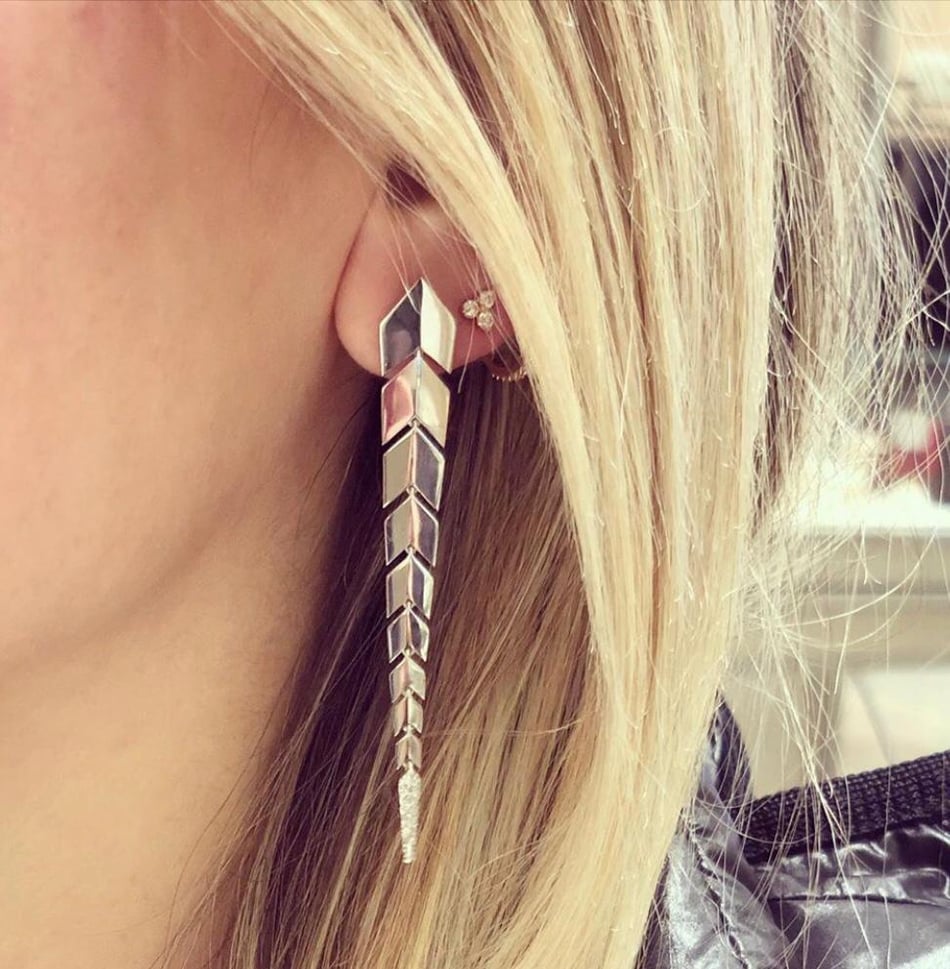 Le Serpent Pırlantalı Yılan Küpe