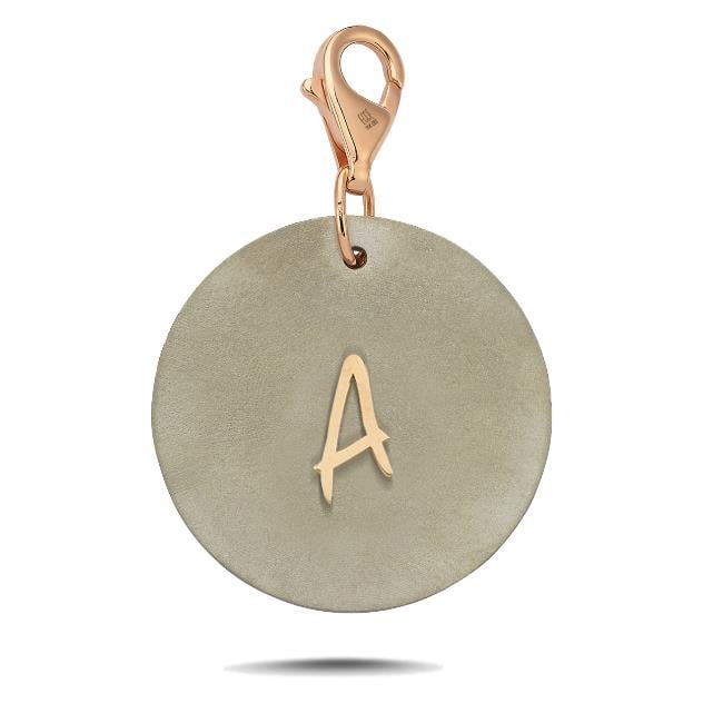 Titanyum Kişiye Özel Altın Harf Charm