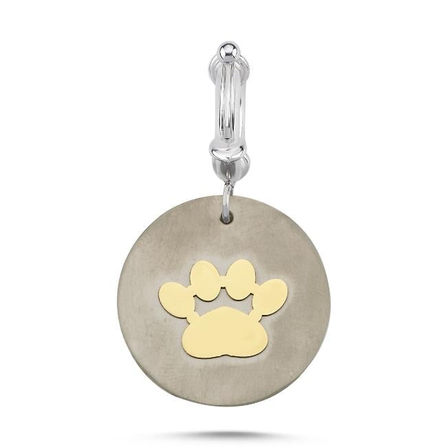 Altın Pati Detaylı Titanyum Charm