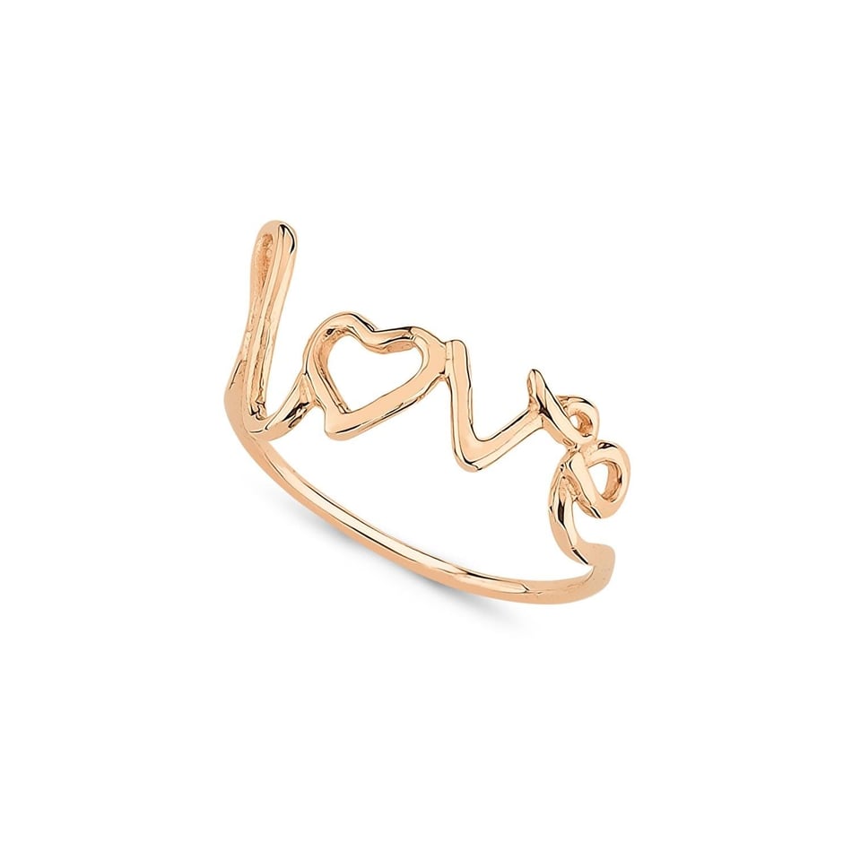 ECCE Love Yazılı Yüzük