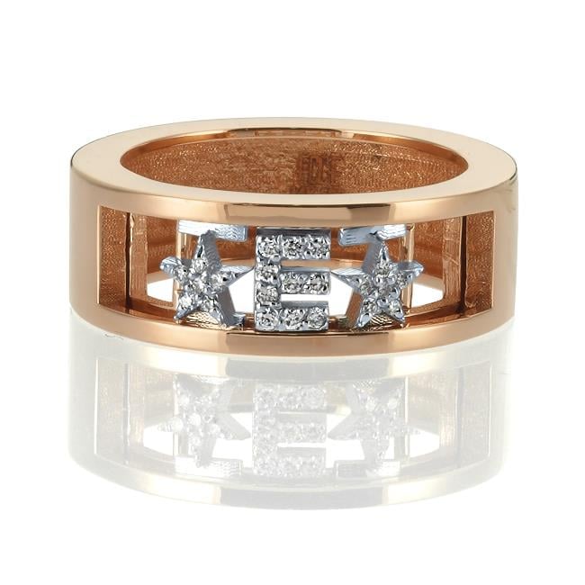 ECCE Pırlantalı Hareketli Harf Yüzük