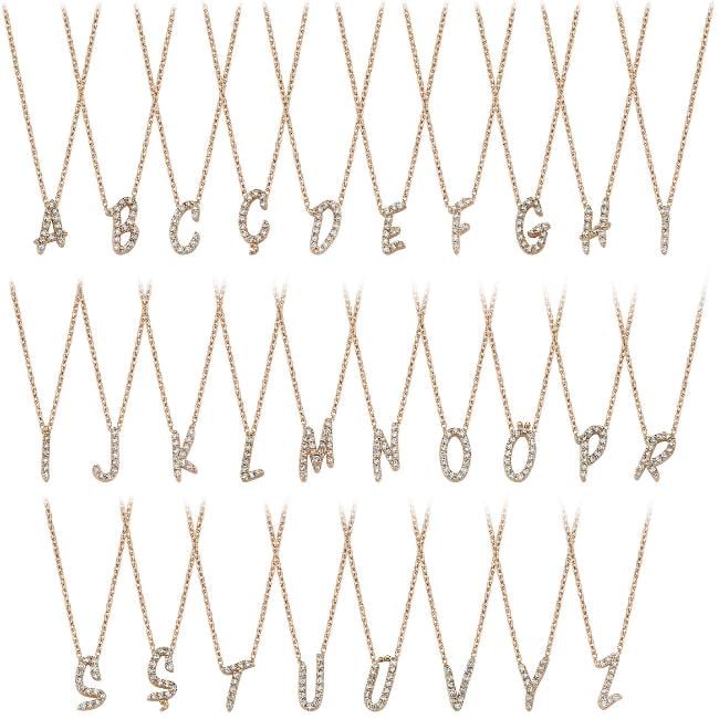 Komple Pırlantalı Harf Kolye