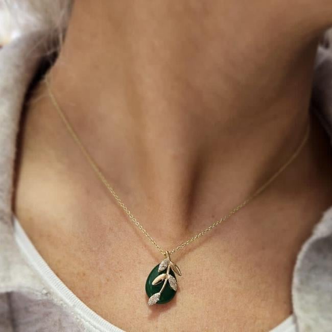 Olea Pırlantalı Kolye