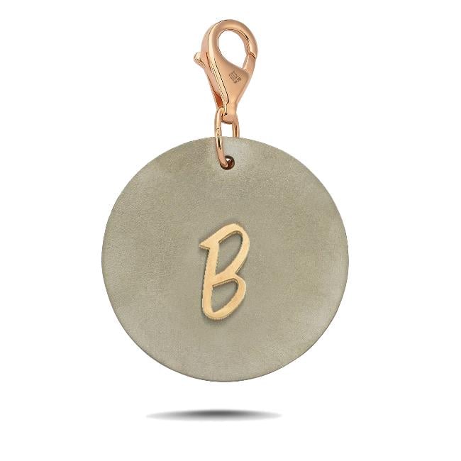 Titanyum Kişiye Özel Altın Harf Charm