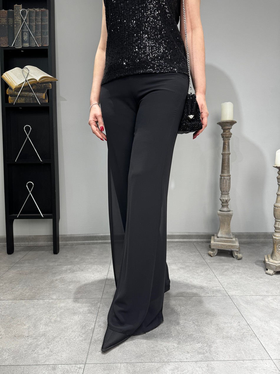 İçi Astarlı Şifon Pantolon 3002