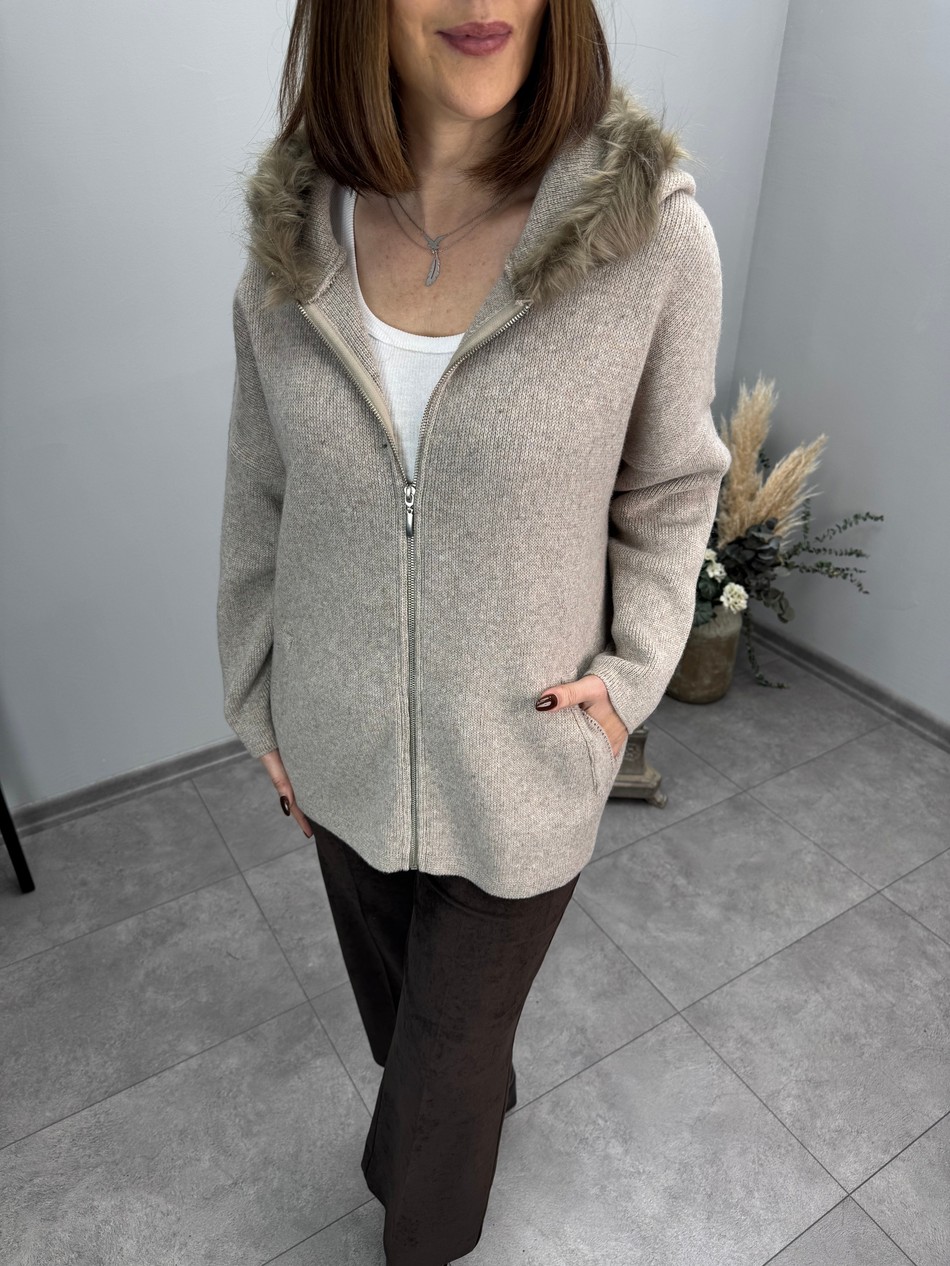 Kalın Çelik Örme Hırka Ceket 4122