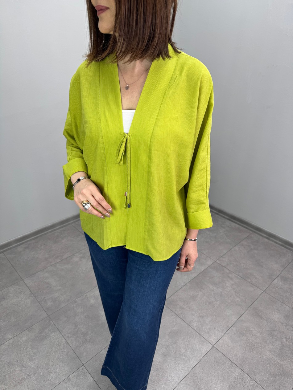 Önden Bağlamalı Hırka Ceket 3517