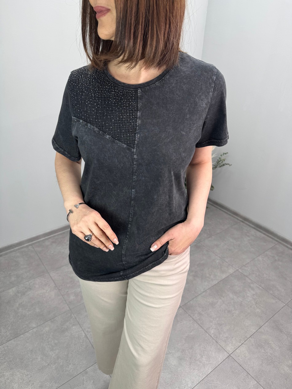 Yıkamalı Pamuklu Bluz 3398