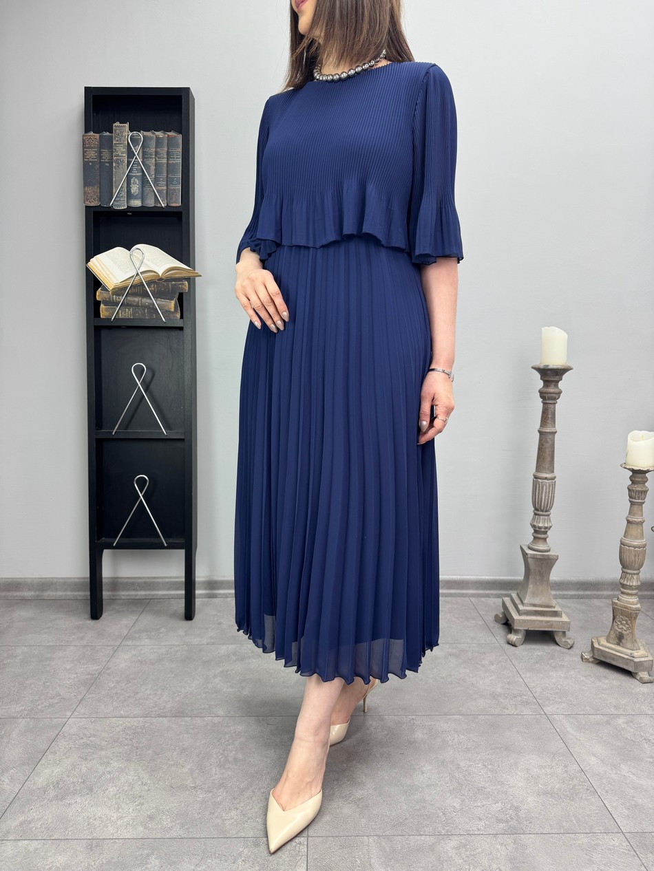 İçi Astarlı Şifon Elbise 3171