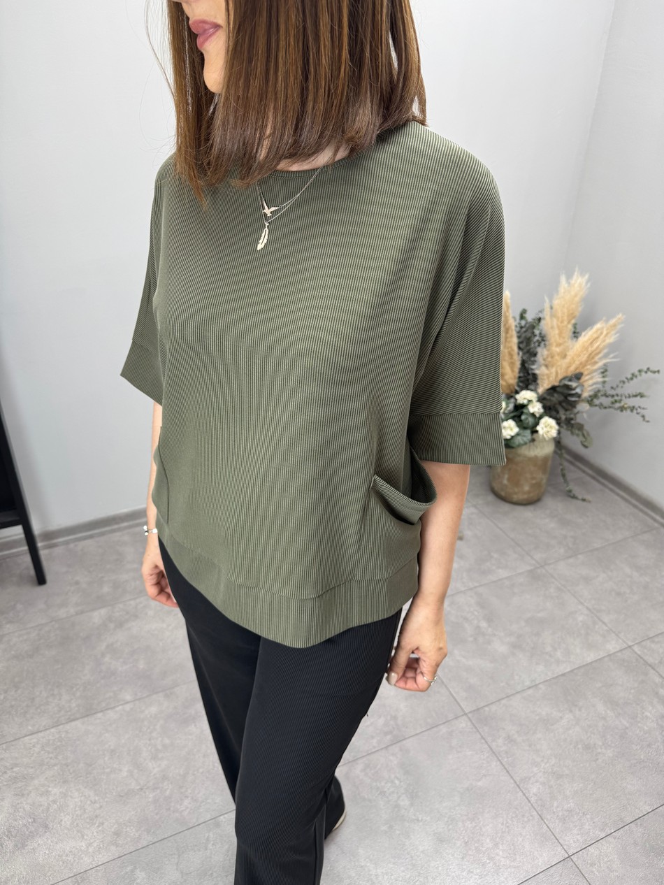 Kendinden Fitilli Bluz 3891