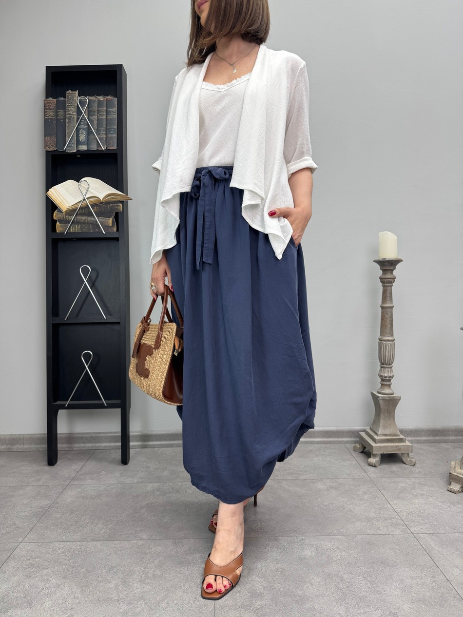 İthal Tencel Etek 3727