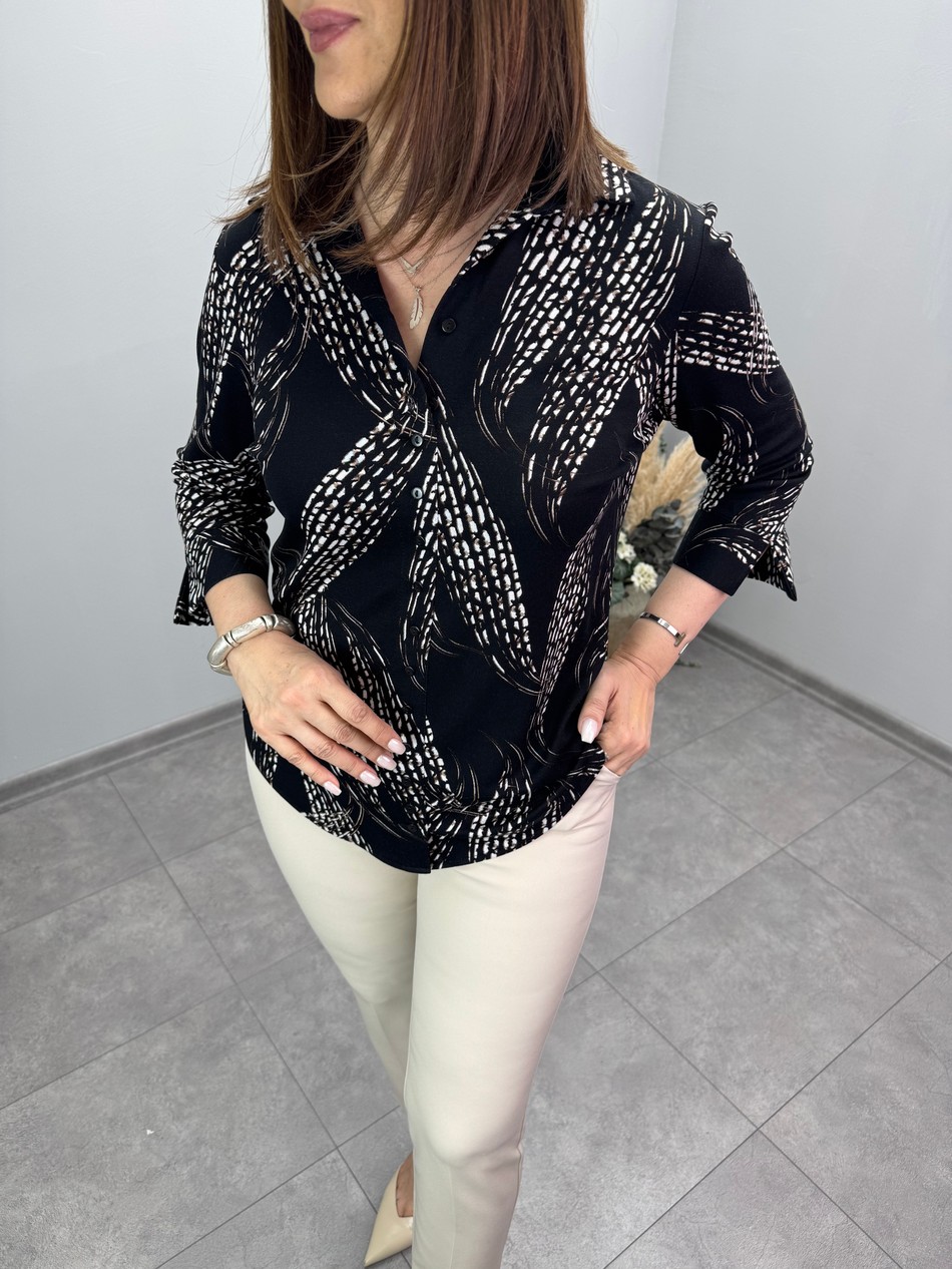 Likralı Örme Bluz 3849