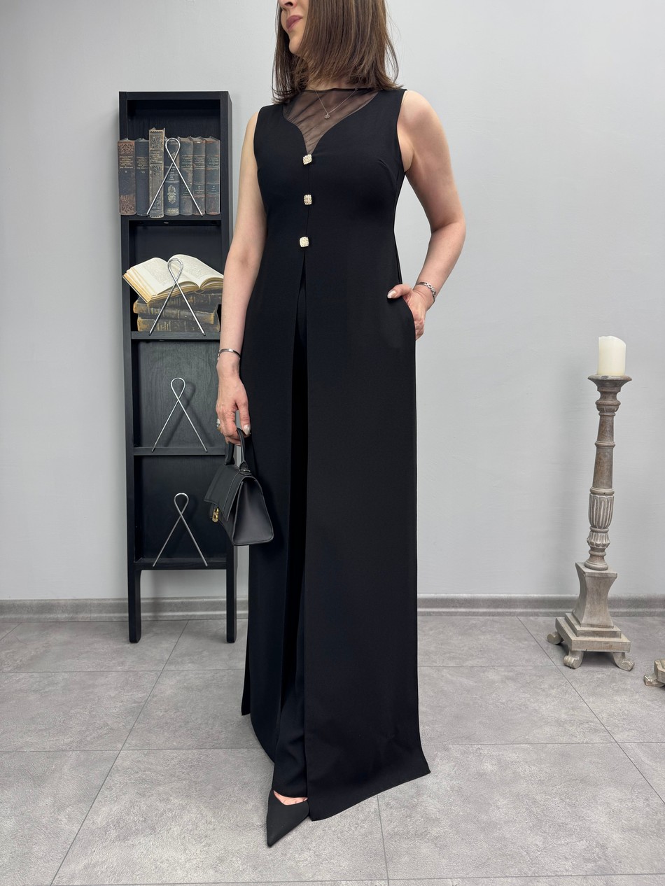 Krep Tasarım Abiye Tulum 3533