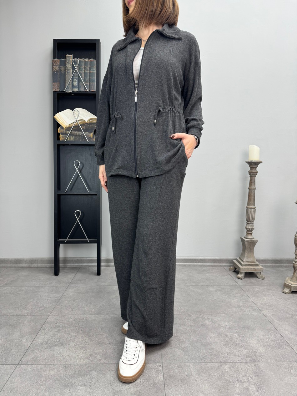 Polo Yaka Örme İkili Takım 4036