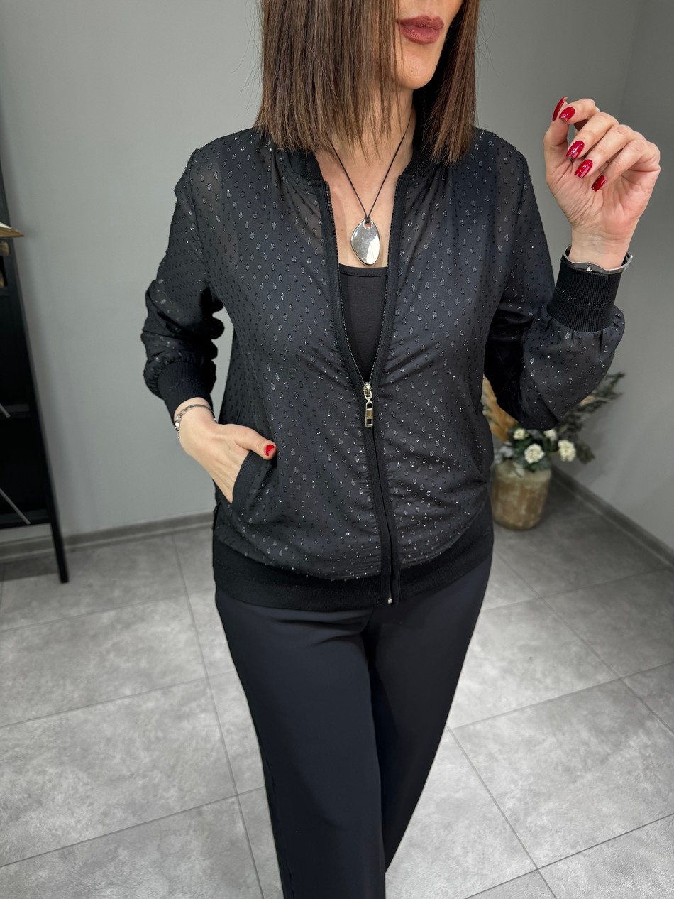 Yakma Şifon Bomber Ceket 3256