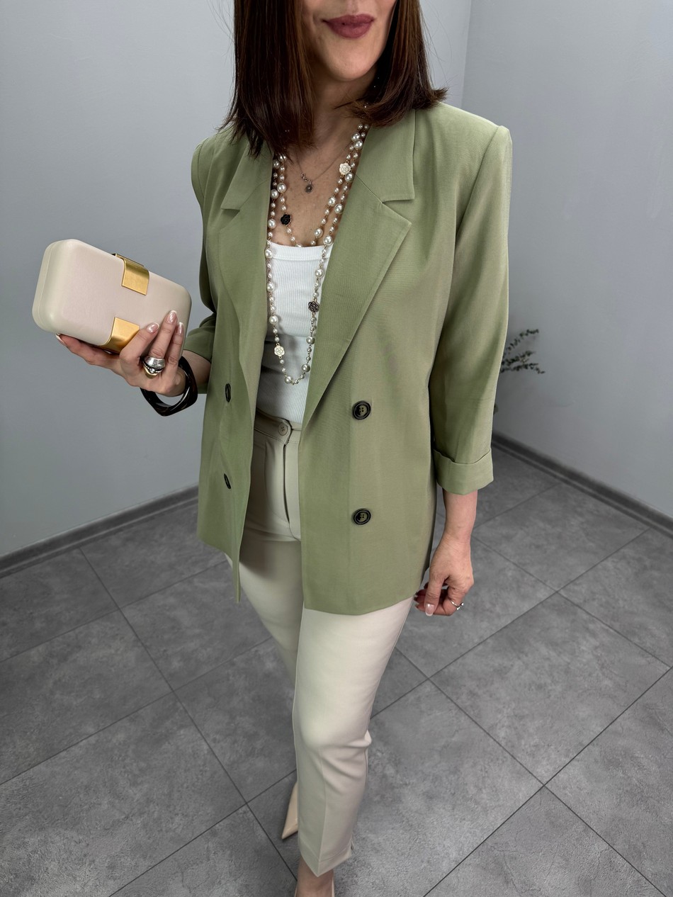 Vatkalı Tencel Ceket 3602
