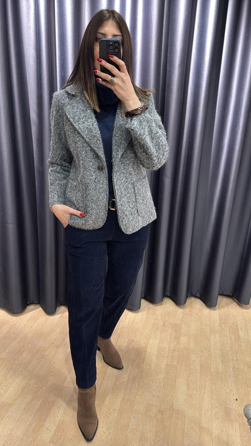 İthal Keçe Ceket 2867