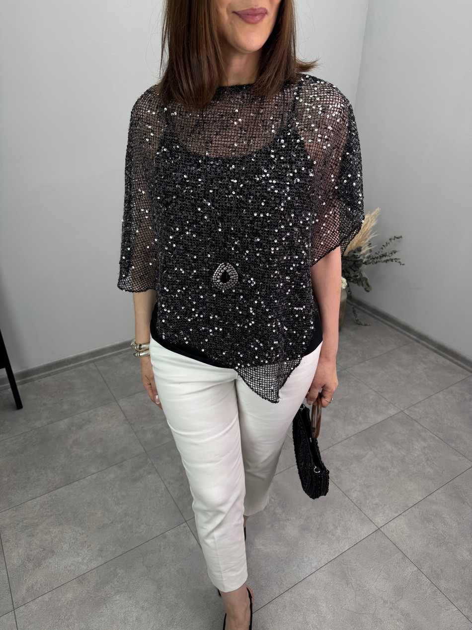 Şal Tasarım Bluz 3582