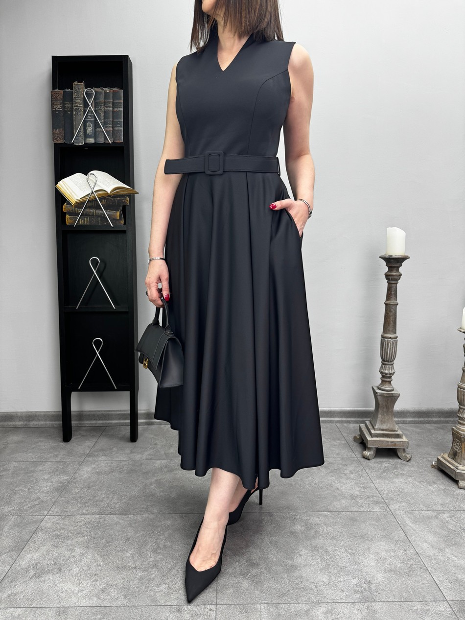 Kemerli Elbise 3346
