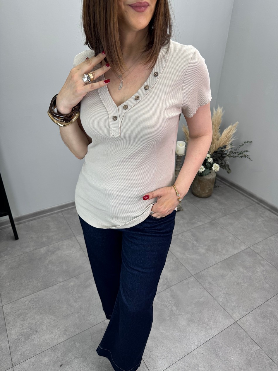 Ribanalı İthal Bluz 3774