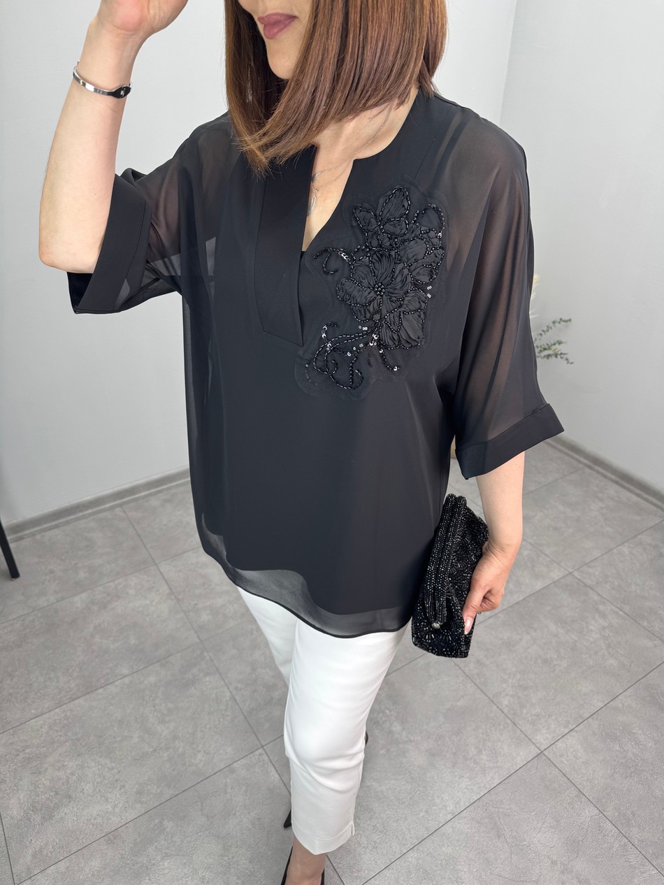 İkili Şifon Bluz 3705