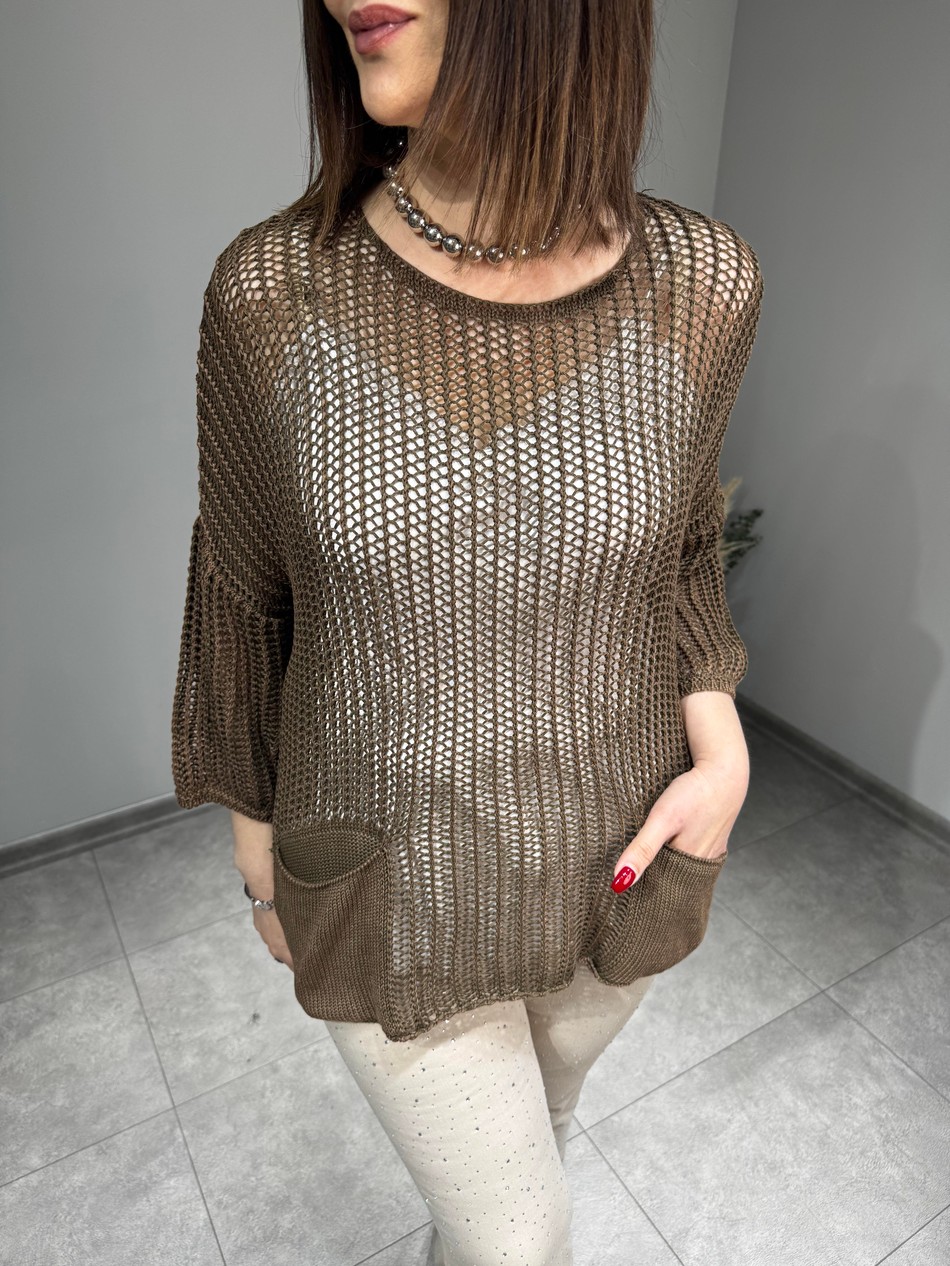 Oversize Triko File Bluz 3057