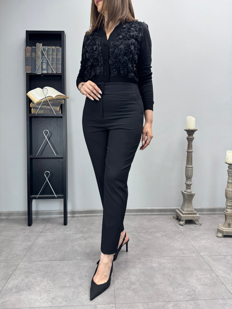 Yanı Lastikli Klasik Pantolon 3925