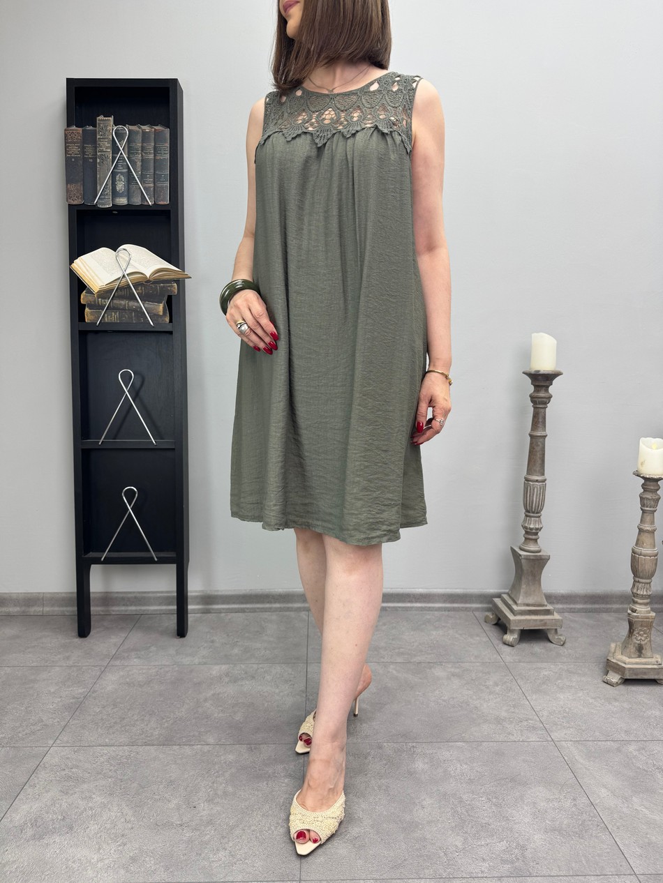 Dantelli İthal Elbise 3745