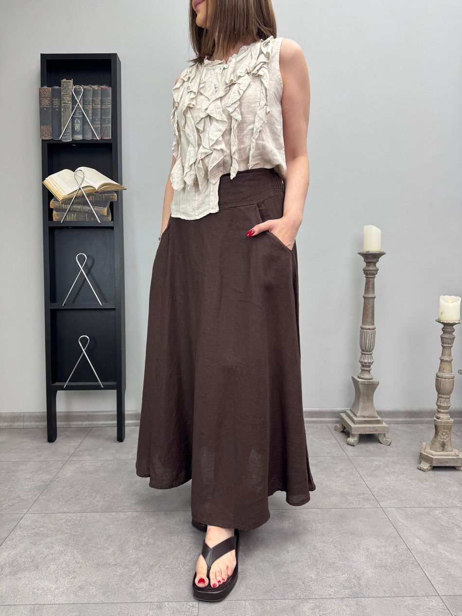 İthal Keten Etek 3735