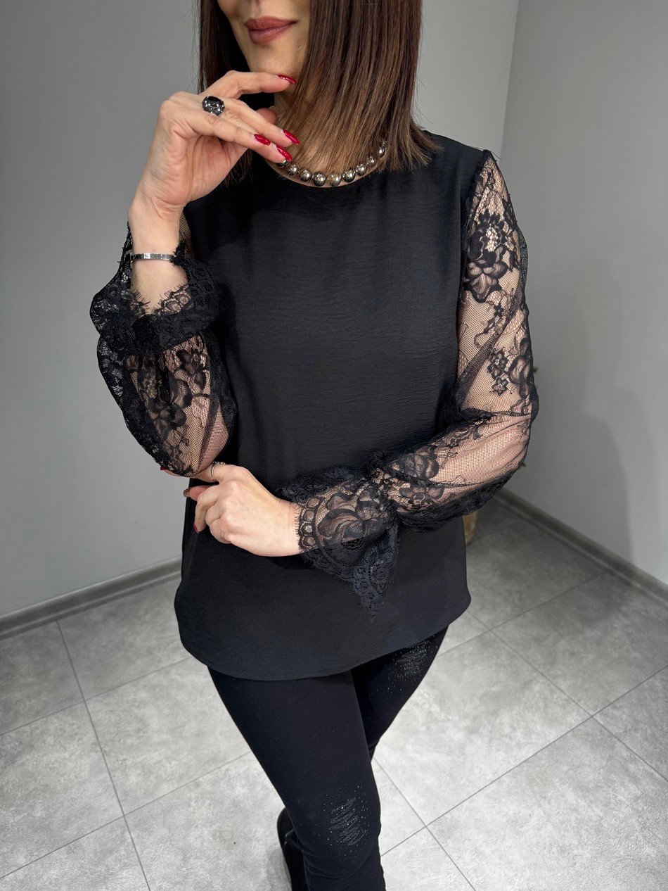 Kolu Dantelli Bluz 3054