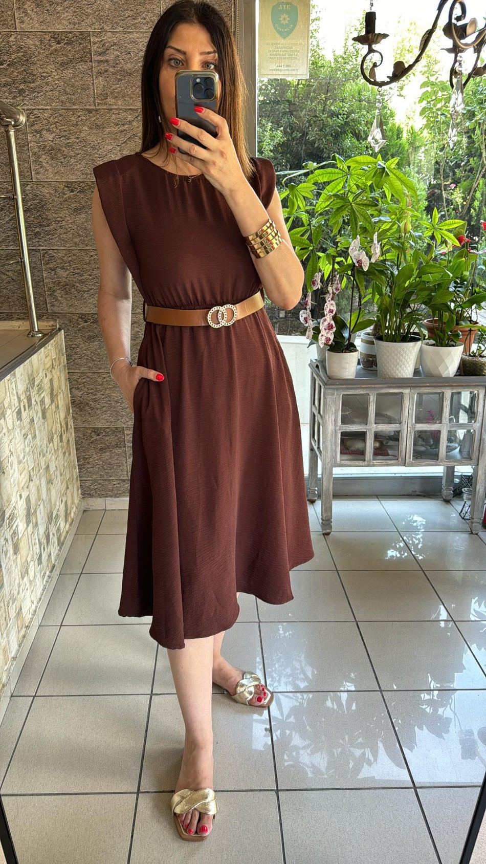 Ayrobin Vatkalı Elbise 7455