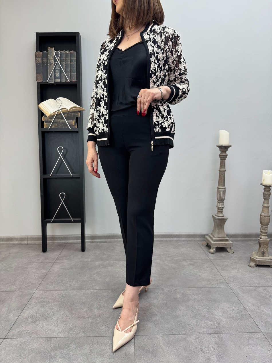 Likralı Krep Pantolon 3828