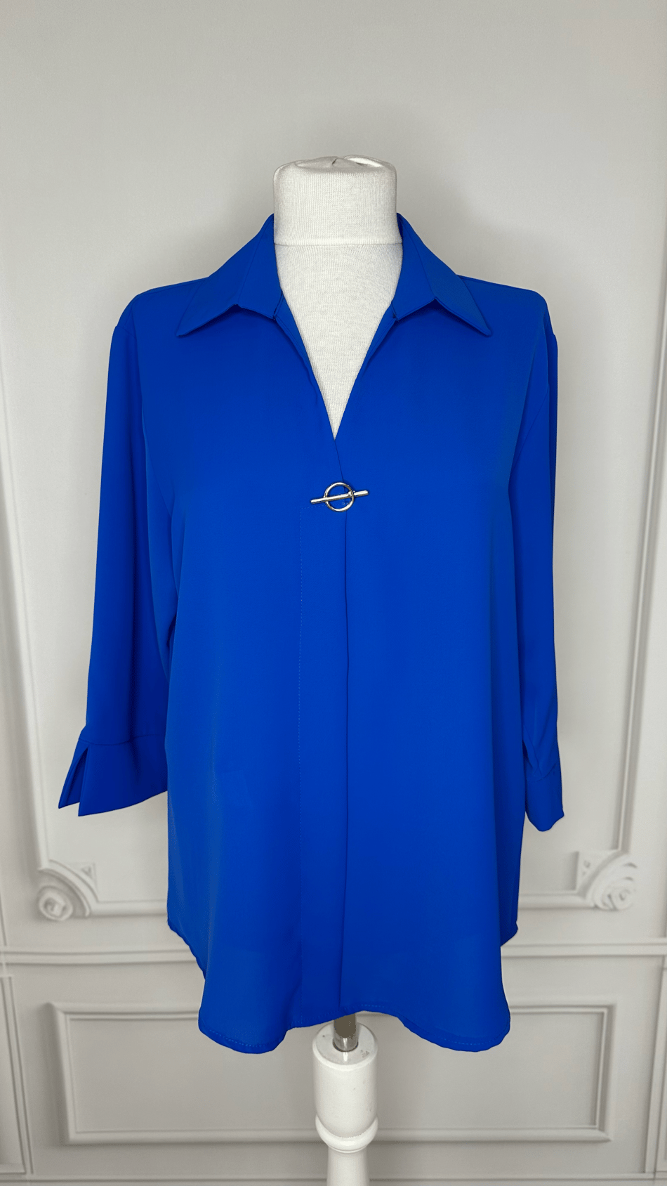 Broşlu Gömlek 9341