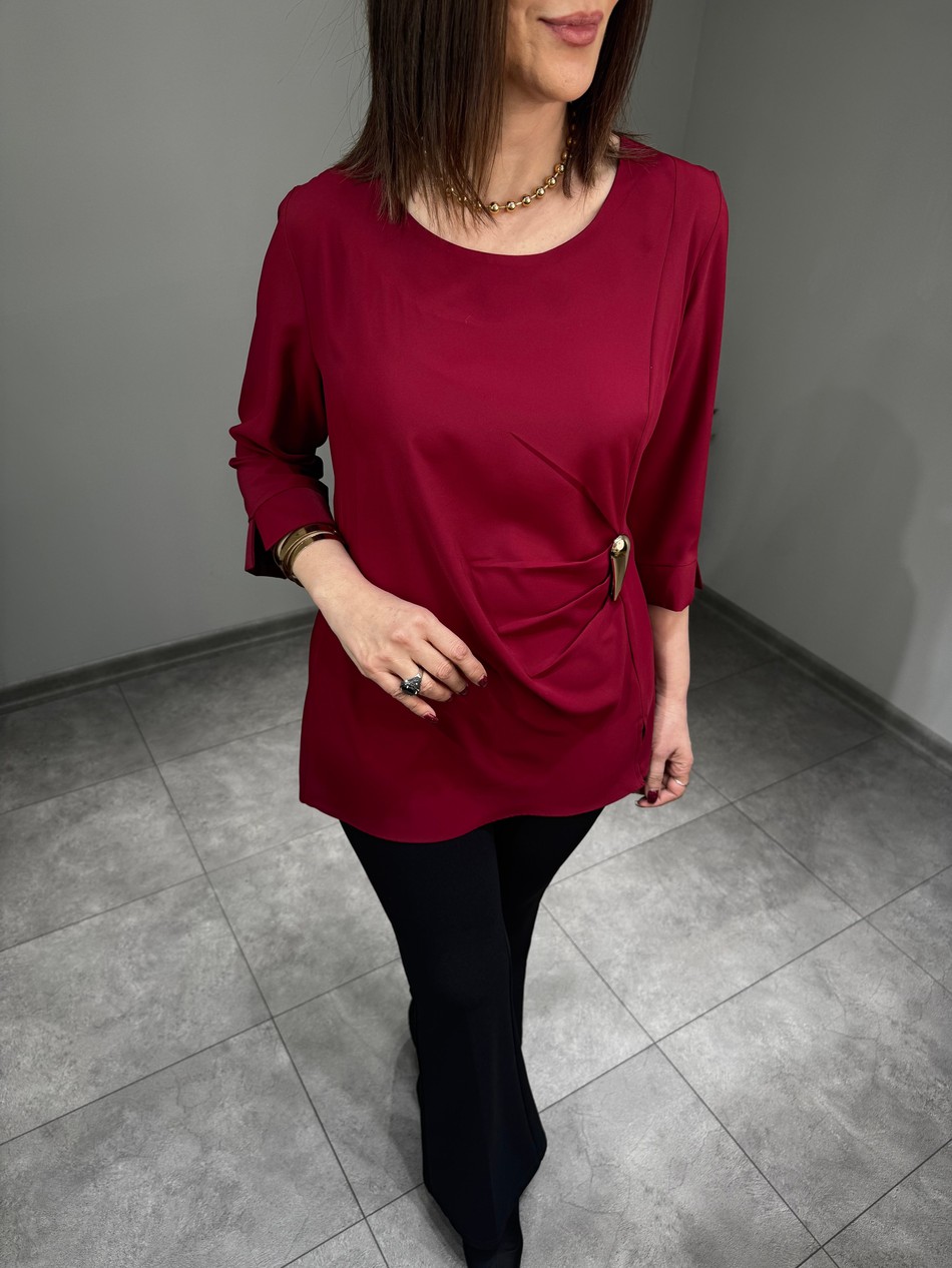 Gold Aksesuar Detaylı Tasarım Bluz 3181