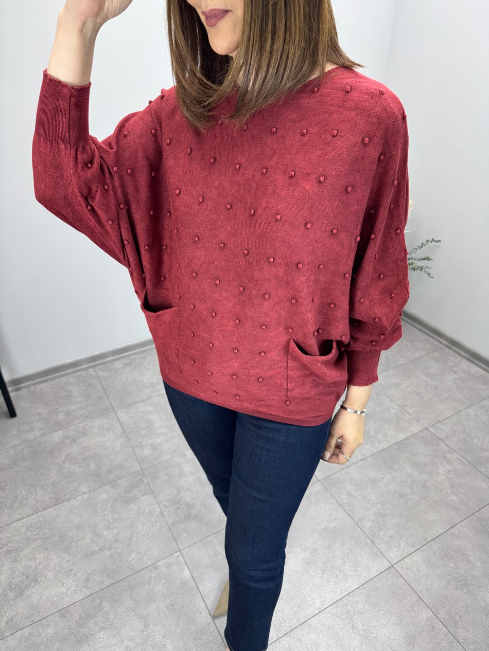 Ponpon Örgülü Pamuklu Triko 3944