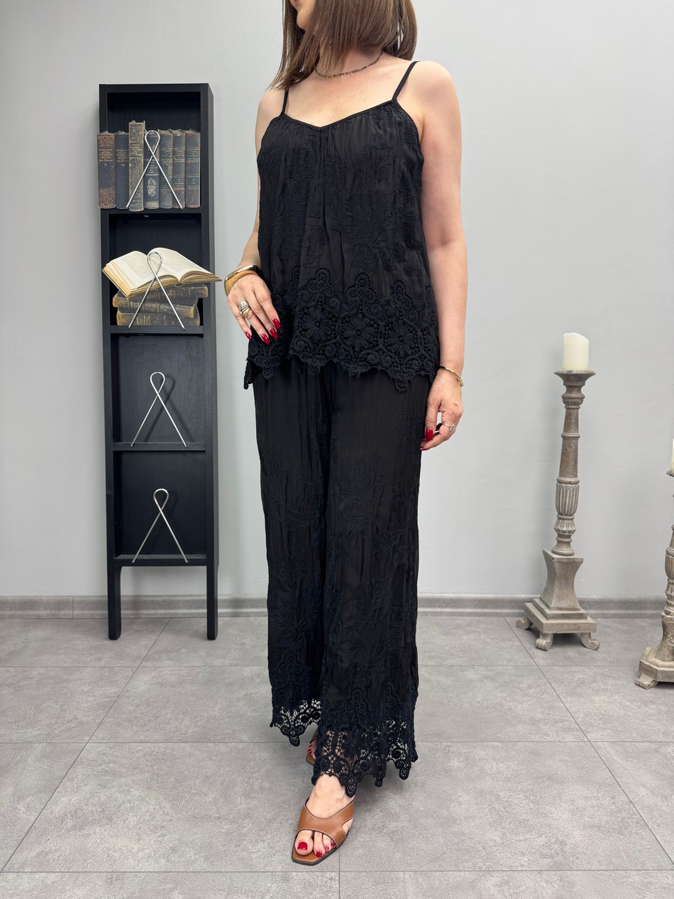 İthal Dantelli İpek Takım 3789