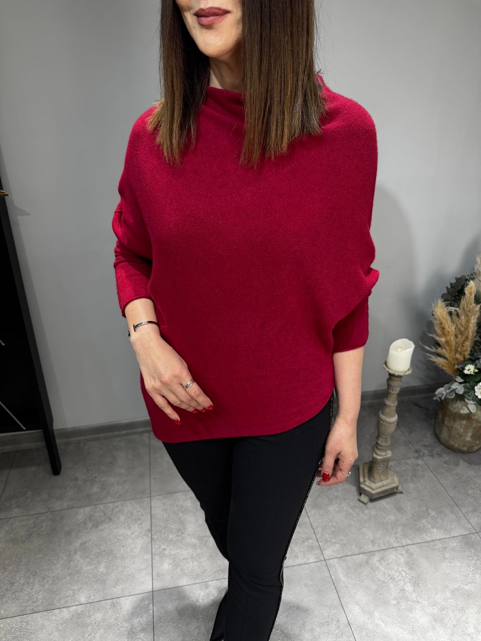 Kayık Yaka İthal Tasarım Triko 2928