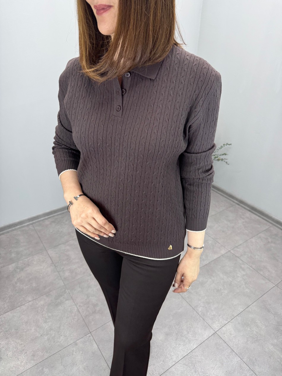 Saç Örgülü Triko 3903