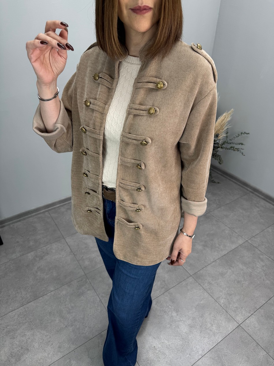 İthal Napolyon Kadife Hırka Ceket 4109