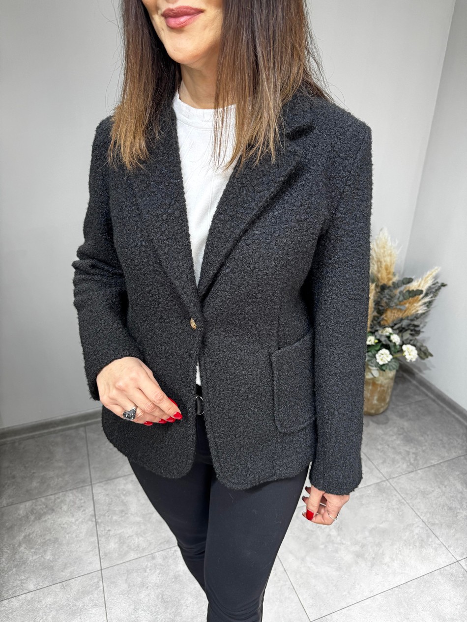 Tek Düğme Buklet Ceket 2897